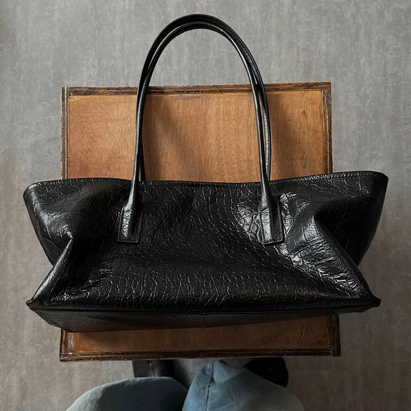 Luxury Bags Tote - Retro-Handtasche mit Krokodilprägung, Modische und Luxuriöse