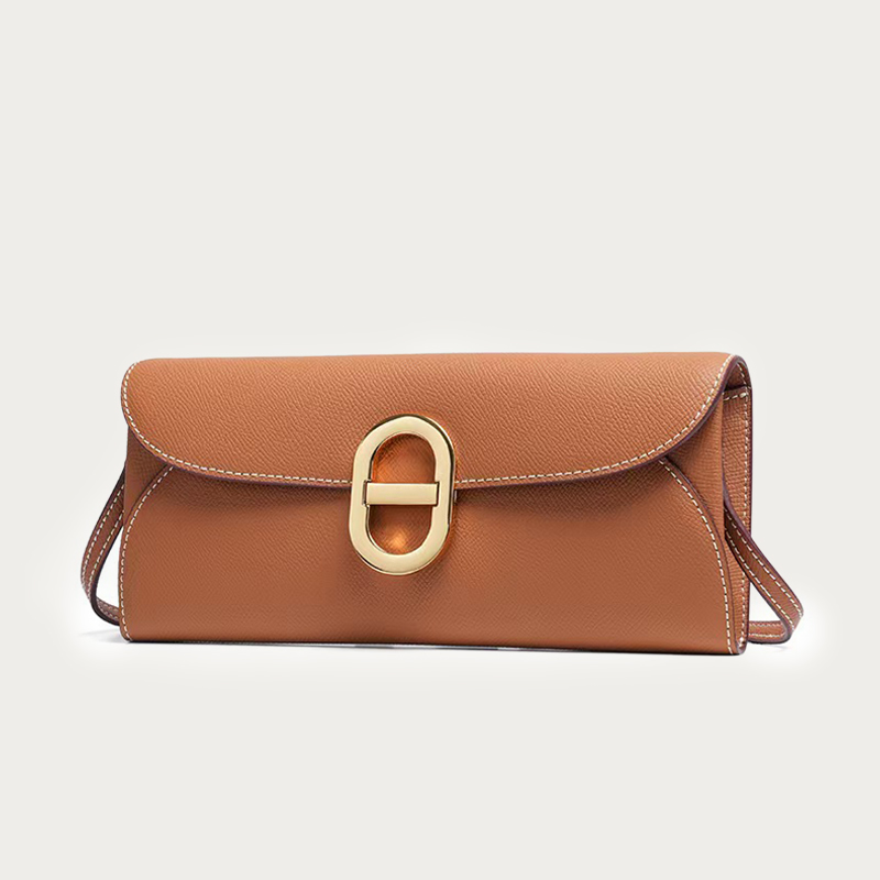 Luxury Bags Leather - Echtes Leder, Schweinenasen-Design, WOC-Geldbörse für Damen,